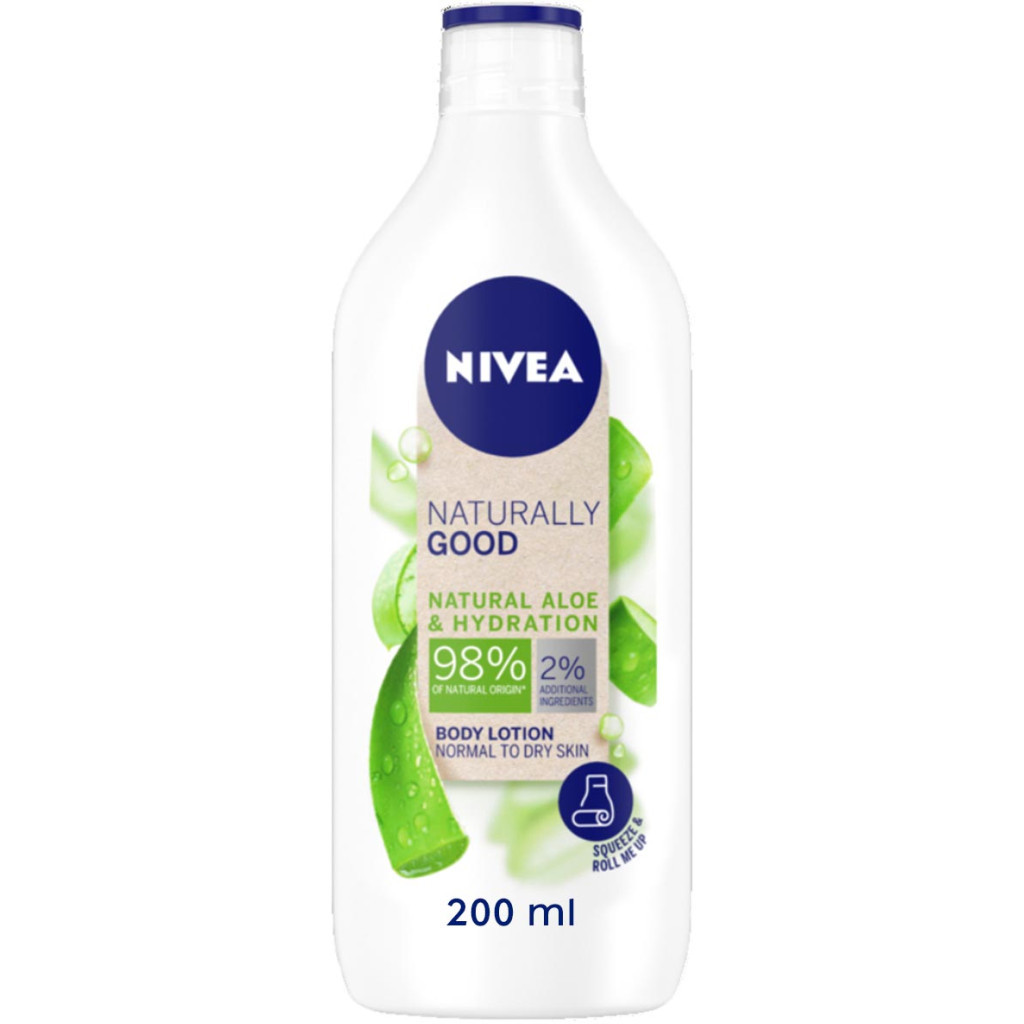 Лосьйон для тіла Nivea Naturally Good 200 мл (4005900784322/4005900873637) - зображення 1