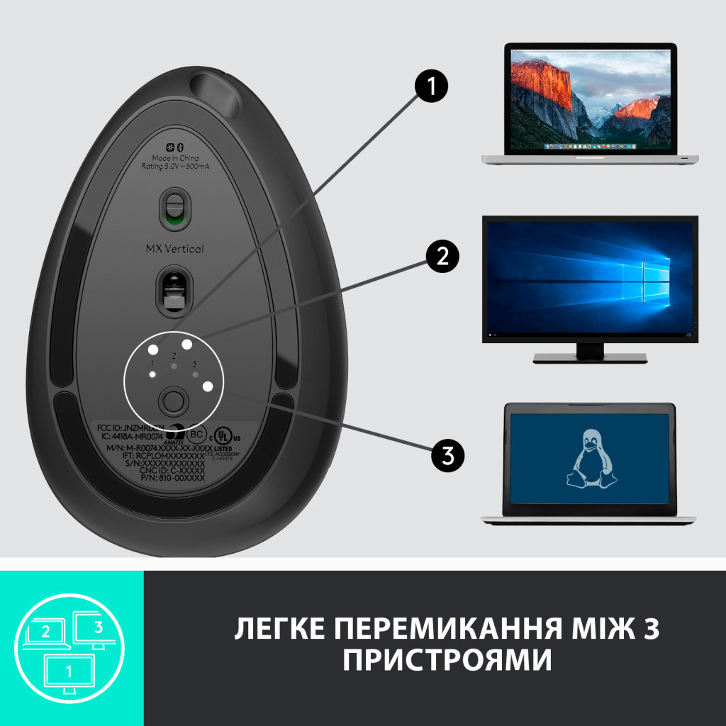Мишка Logitech MX Vertical (910-005448) - зображення 8
