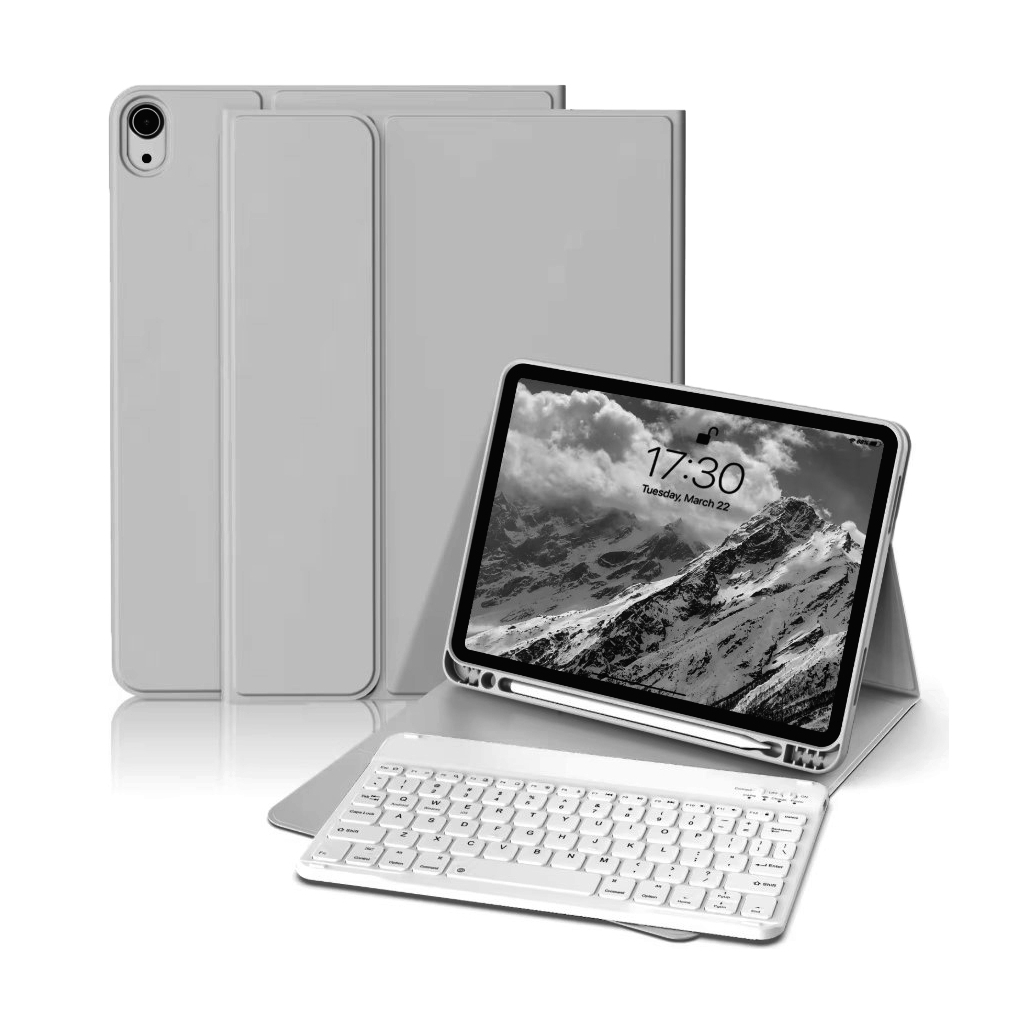 Чохол до планшета BeCover with keyboard Apple iPad Mini 7 2024 Gray (712994) - зображення 2