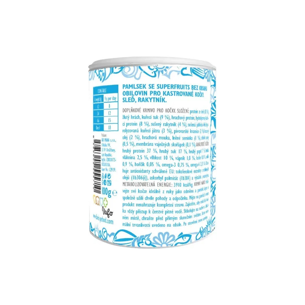 Ласощі для котів Brit Care Superfruits Herring 100 г - оселедець (8595602555710) - изображение 2