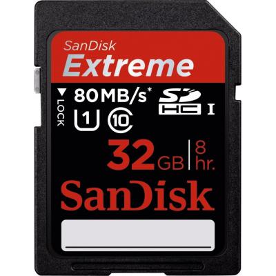 Карта пам'яті SanDisk 32Gb SDHC HD Video eXtreme UHS-I Class 10 (SDSDXS-032G-X46) - зображення 1