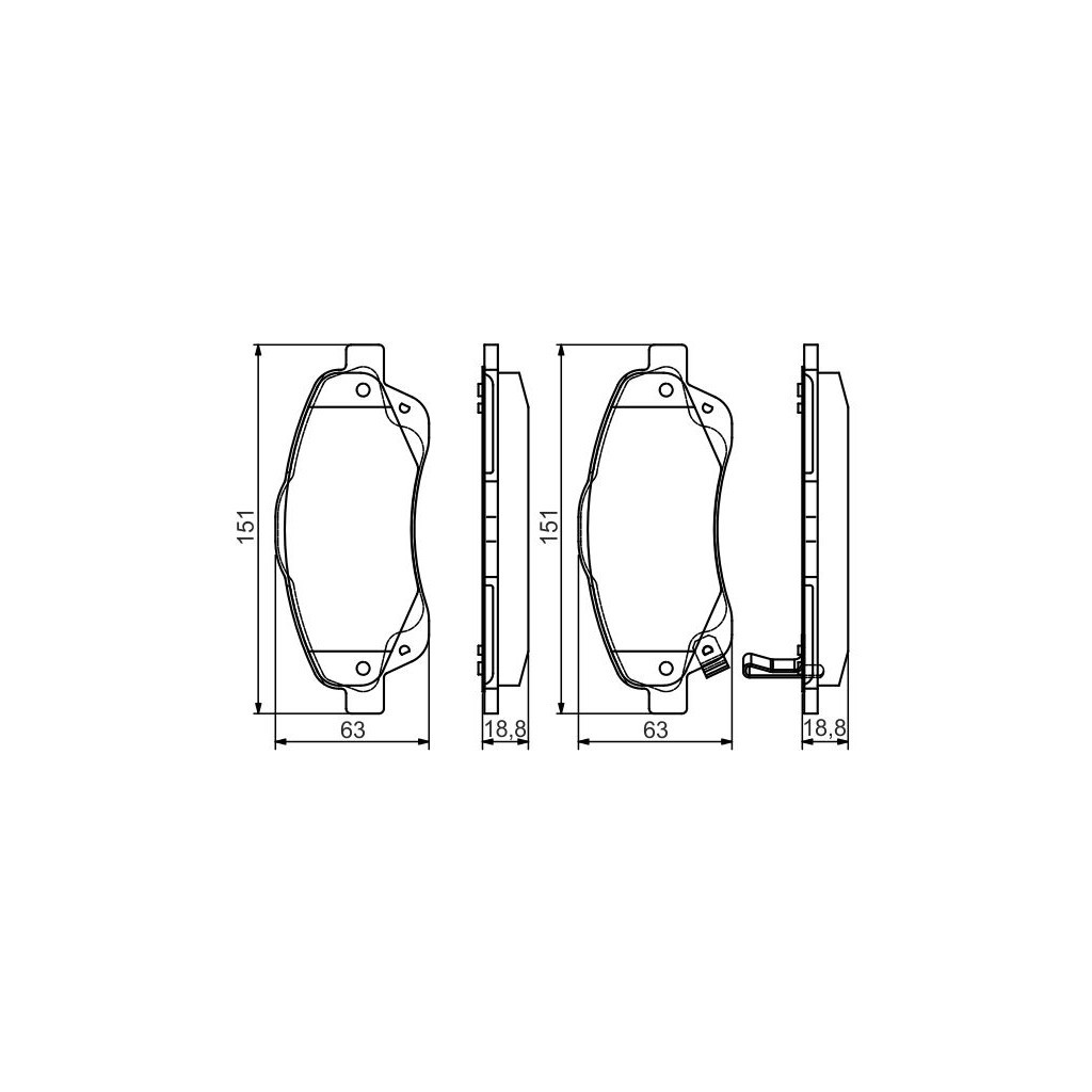 Гальмівні колодки Bosch 0 986 495 083 - зображення 2