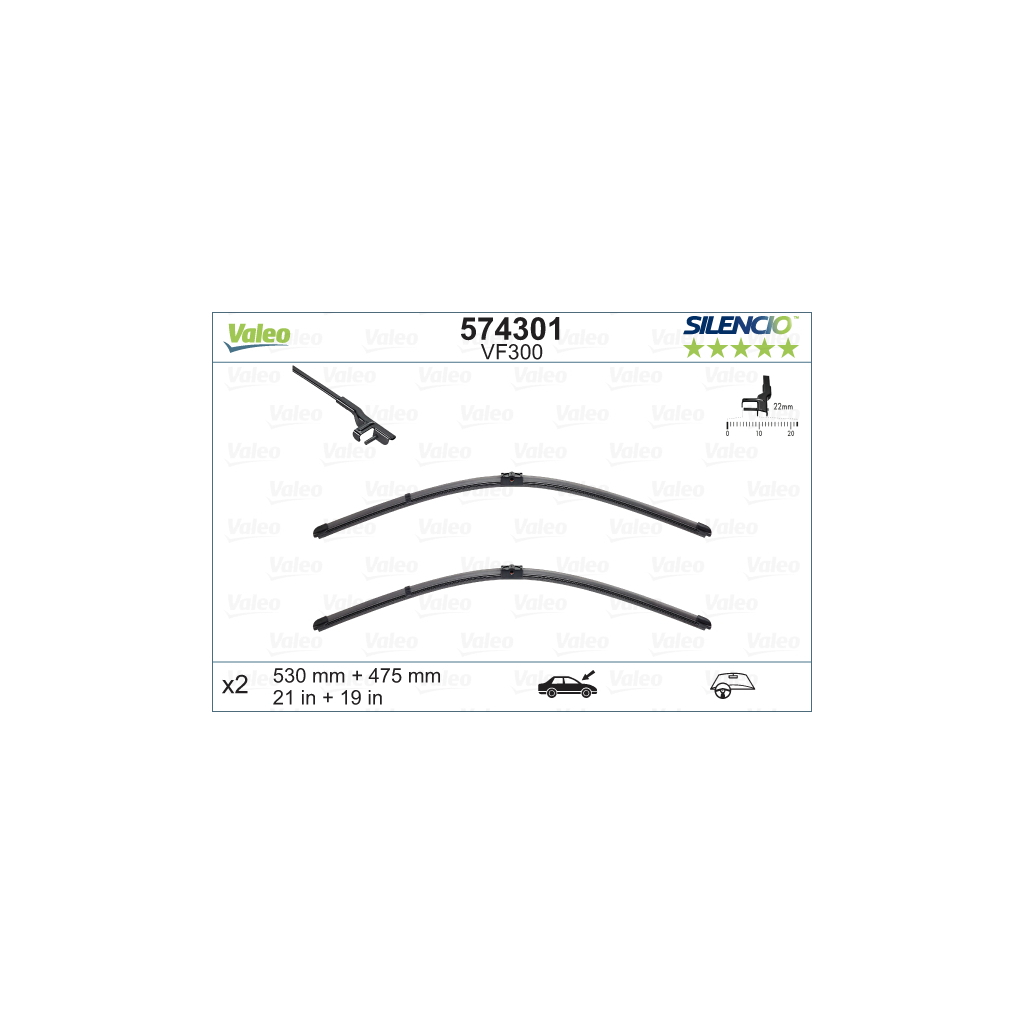 Щітка склоочисника Valeo 574301 - зображення 1