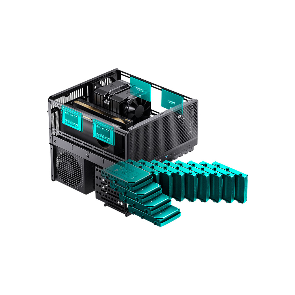 Корпус JONSBO N5 Black - зображення 9