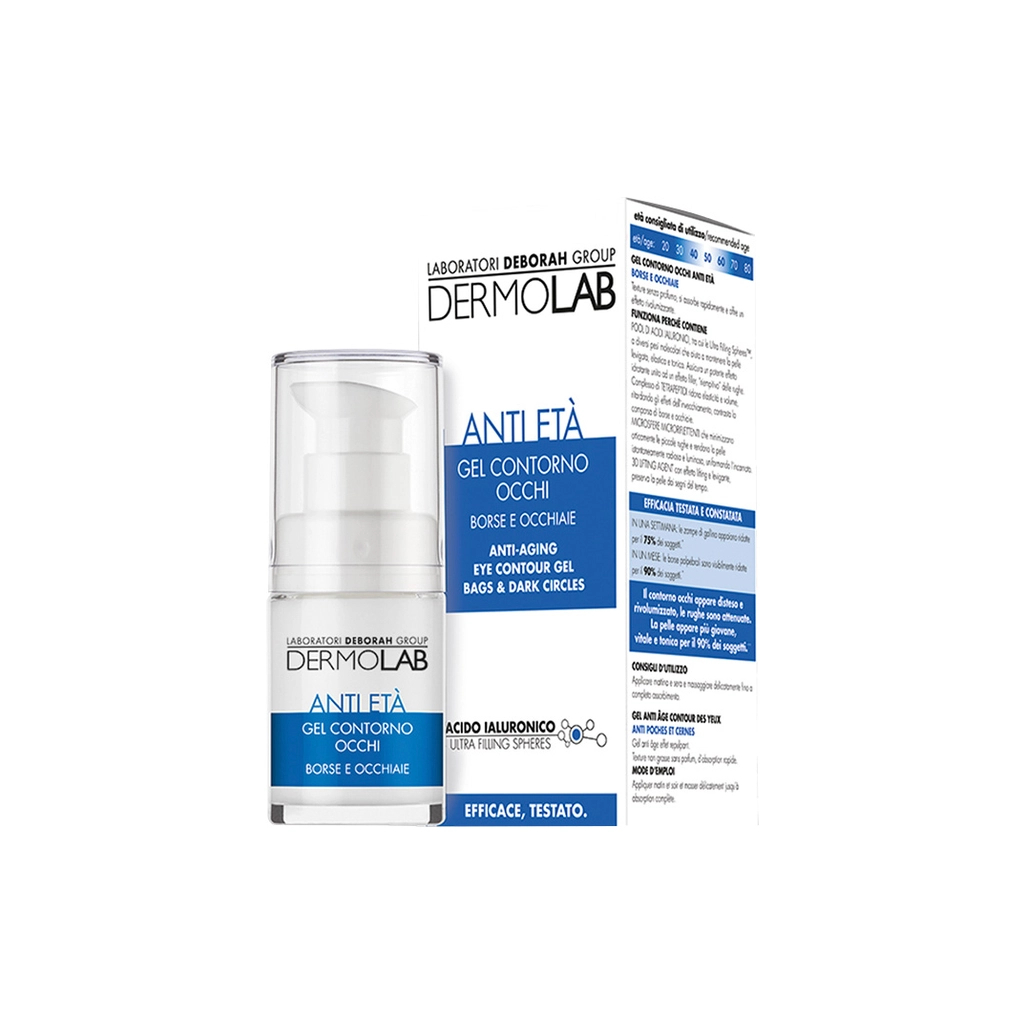 Крем для шкіри навколо очей Dermolab Anti-aging Eye Contoure Gel Bags and Dark Circles 15 мл (8009518247268) - зображення 1