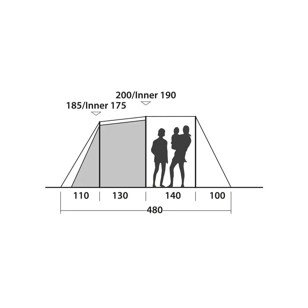 Намет Easy Camp Huntsville 500 Green/Grey 120407 (929577) - зображення 10
