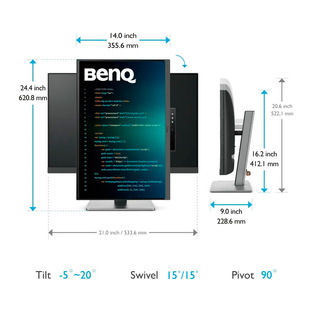 Монітор BenQ RD280U - зображення 11