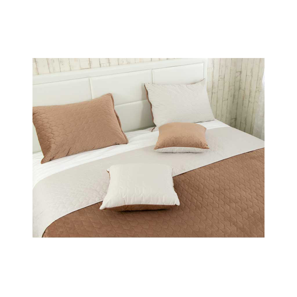 Покривало Руно двостороннє VeLour Шоколадно-молочне 150х220 см (360.55_Latte) - зображення 3