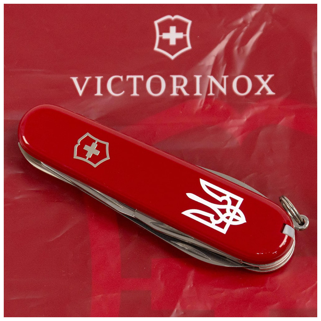 Ніж Victorinox Camper Ukraine Red "Тризуб білий" (1.3613_T0010u) - зображення 3