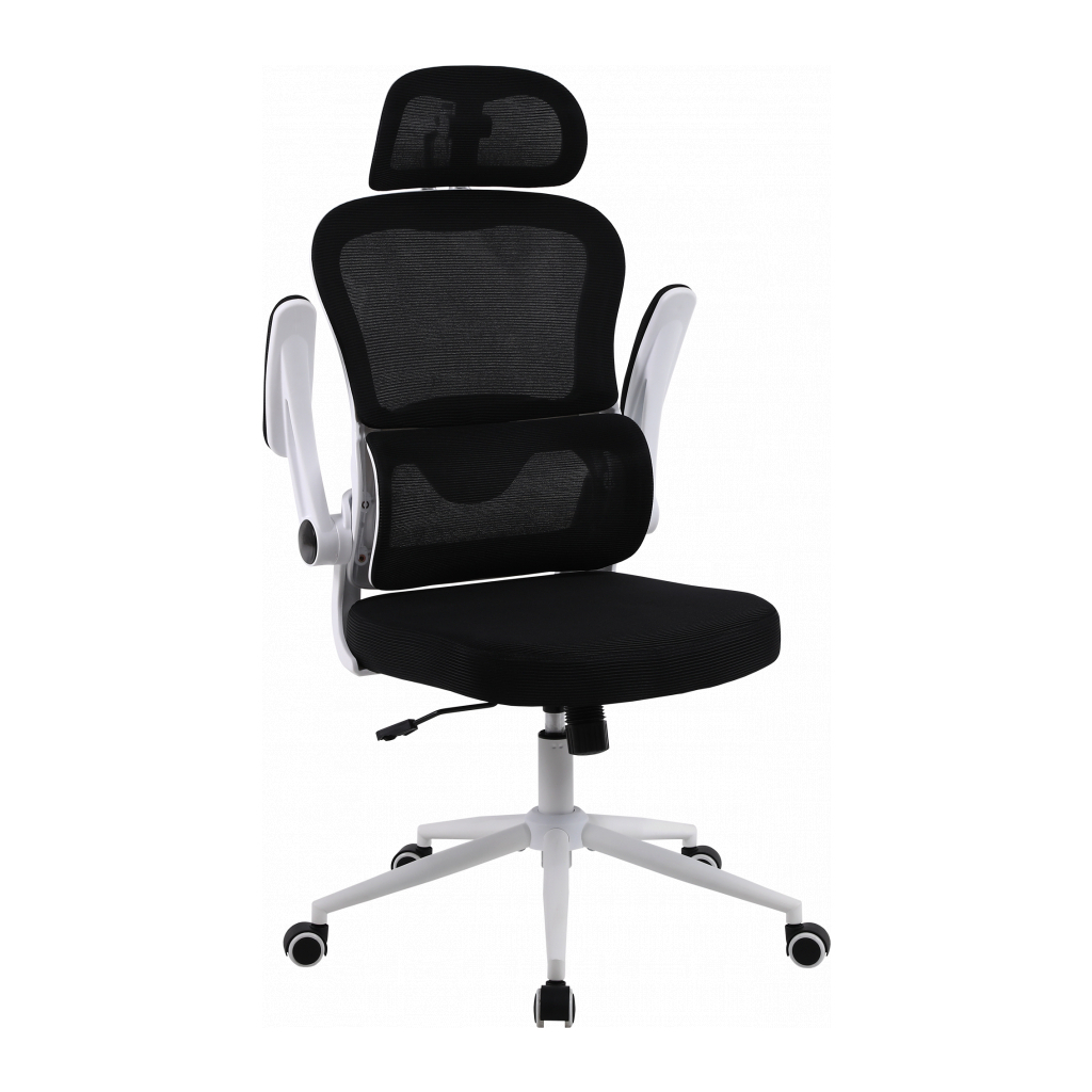 Офісне крісло GT Racer B-5880 White/Black - зображення 2