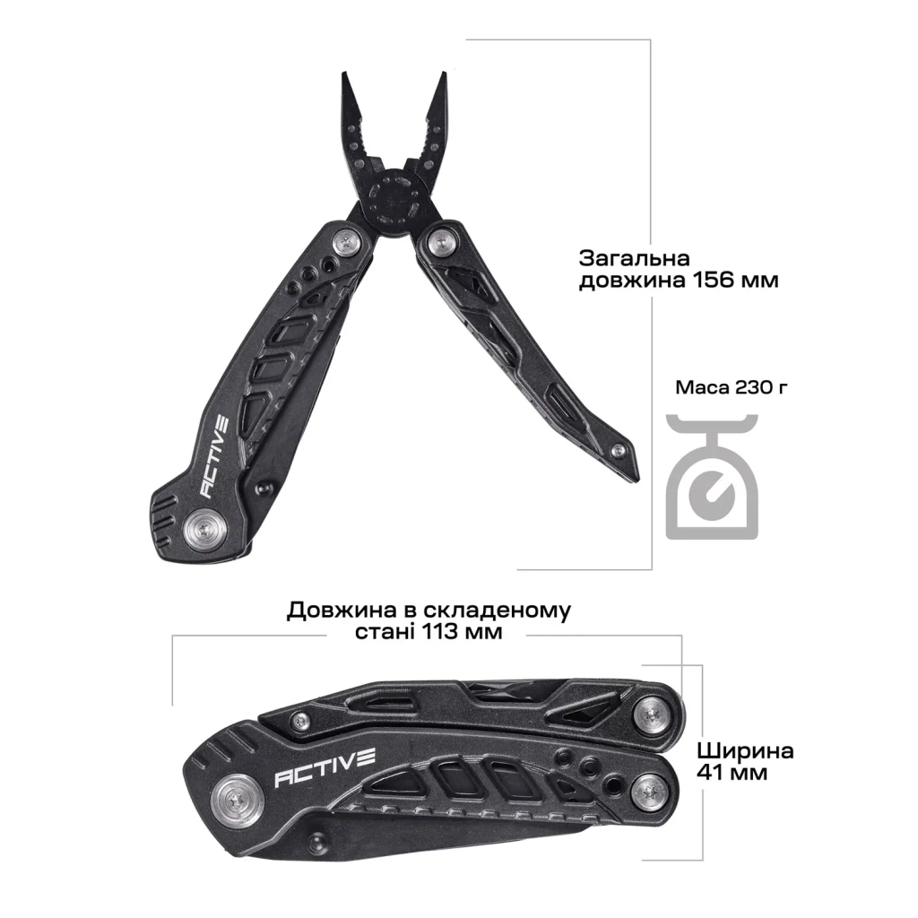 Мультитул Active Handy Tool Black (PE86A-H) - зображення 9