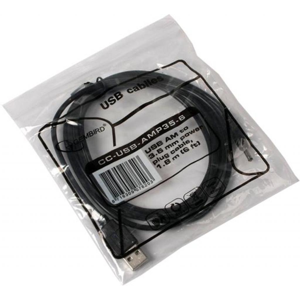 Кабель живлення USB to DC 3.5x1.0mm 5V 1.8m Cablexpert (CC-USB-AMP35-6) - picture 2