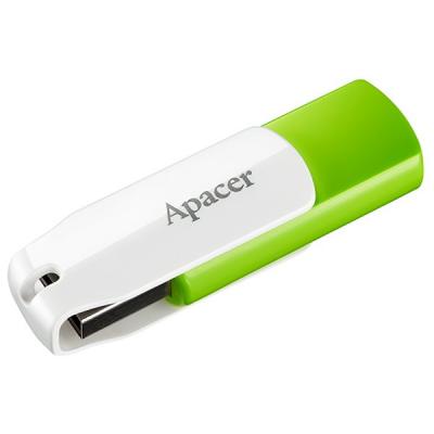 USB флеш накопичувач Apacer 32GB AH335 Green USB 2.0 (AP32GAH335G-1) - зображення 2
