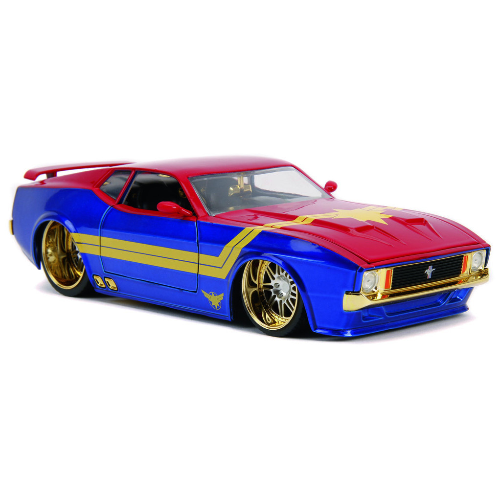 Машина Jada металева Марвел Форд Мустанг Мах 1973 з фігуркою Капітан Марвел 1:24 (253225009) - зображення 6