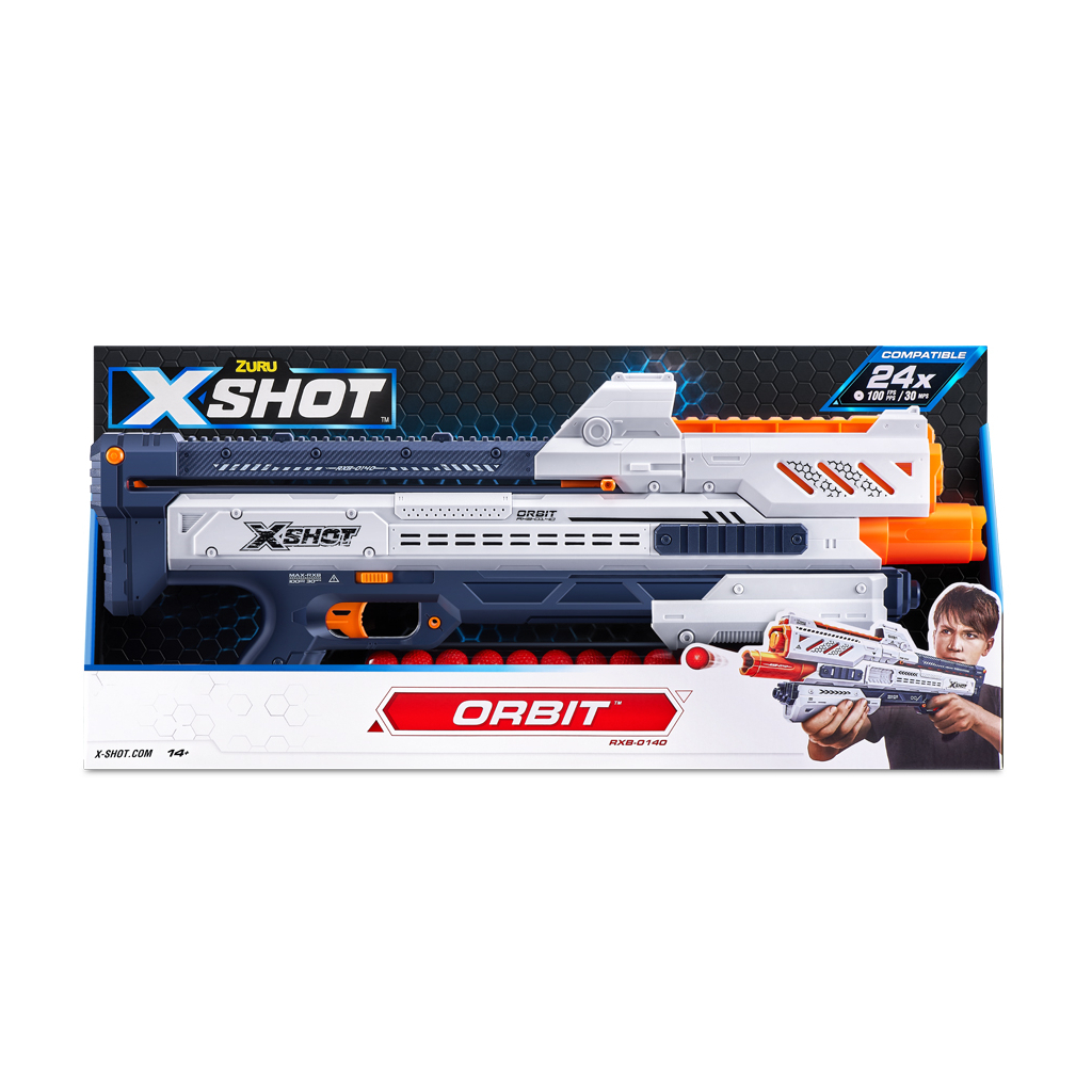 Іграшкова зброя Zuru X-Shot Швидкострільний бластер EXCEL CHAOS New Orbit (24 кульки) (36281R) - зображення 4