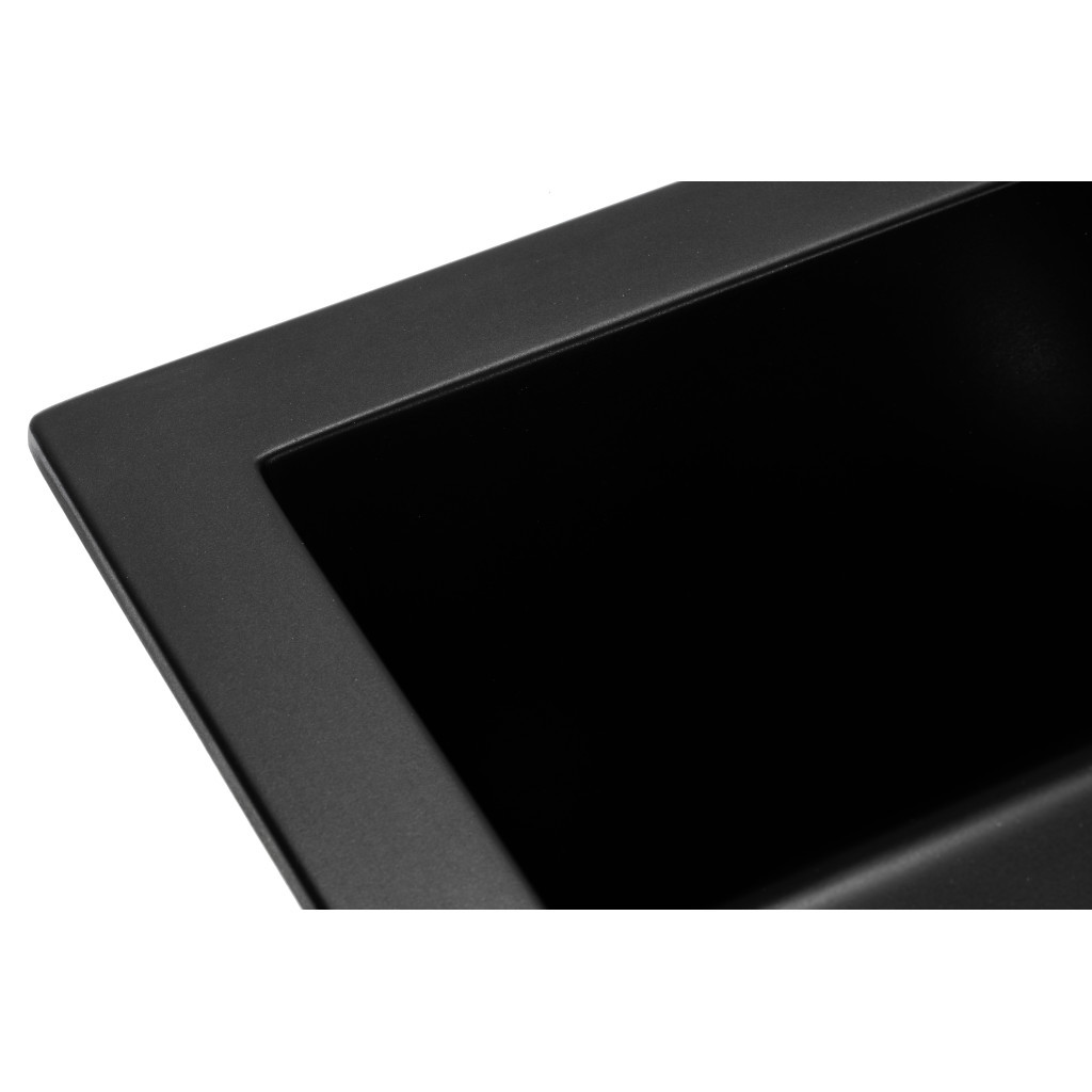 Мийка кухонна GRANADO CADIZ black shine (gr2301) - зображення 5