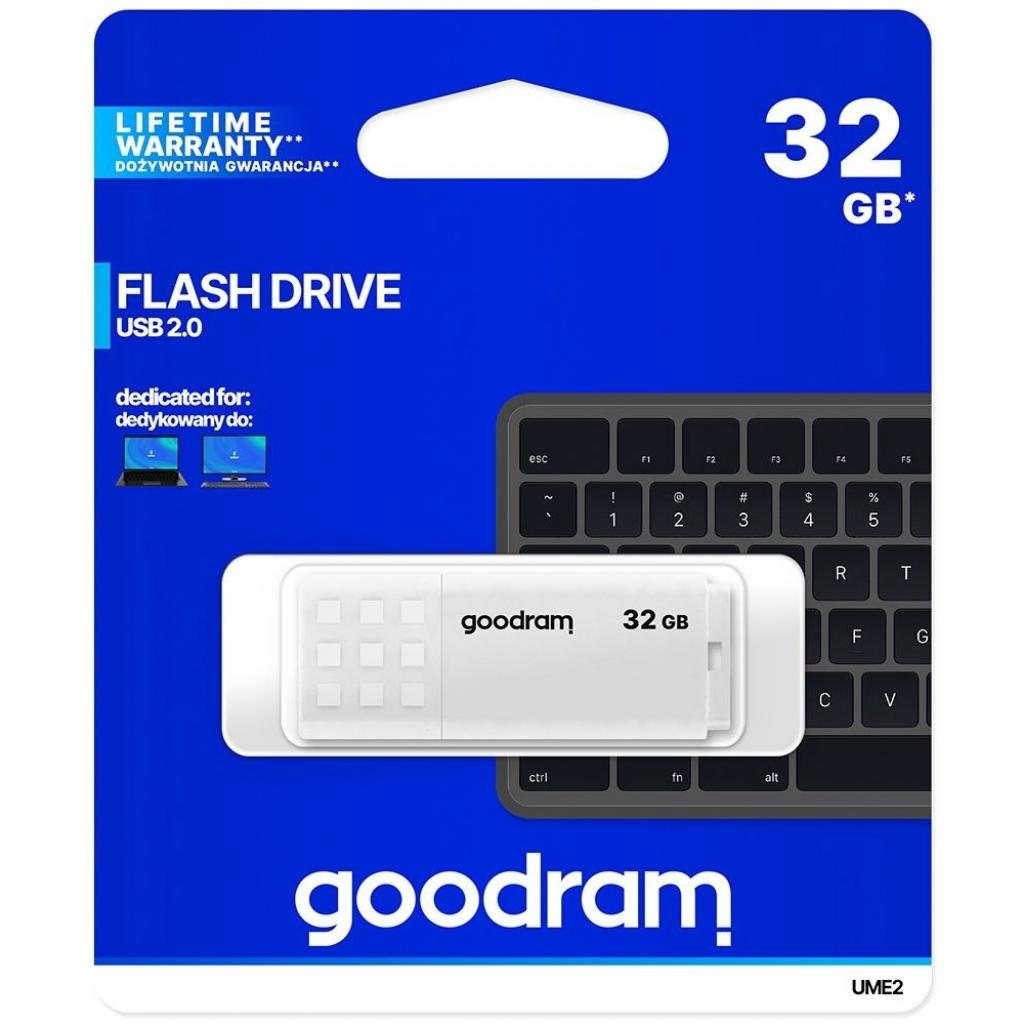 USB флеш накопичувач Goodram 32GB UME2 White USB 2.0 (UME2-0320W0R11) - зображення 4
