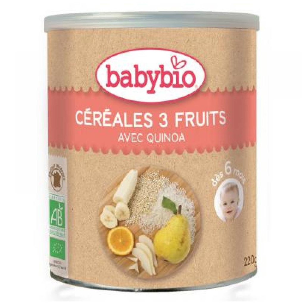 Дитяча каша BabyBio Органічна Злакова з кіноа, бананом, апельсином та яблуком 220 гр. (3288131500133) - зображення 1