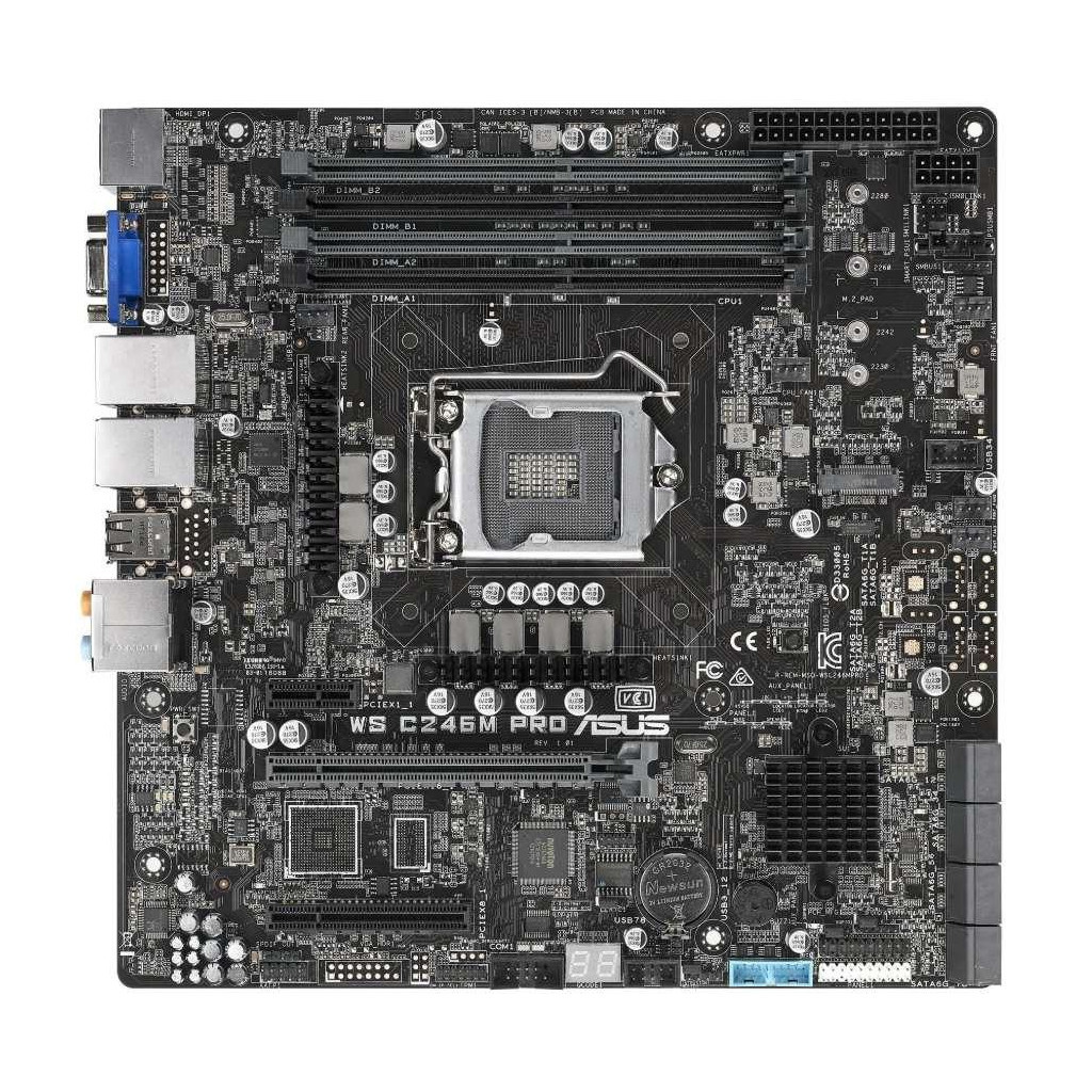Серверна материнська плата ASUS WS C246M PRO - зображення 2