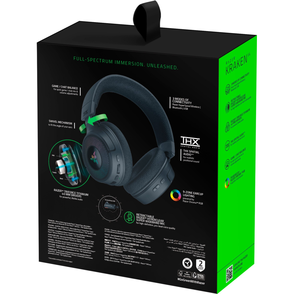 Навушники Razer Kraken V4 Black (RZ04-05170100-R3M1) - зображення 9