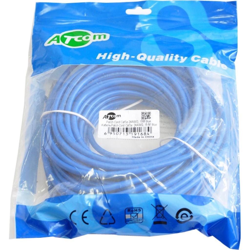 Патч-корд Atcom 15м RJ-45 CCA (9168) - зображення 1