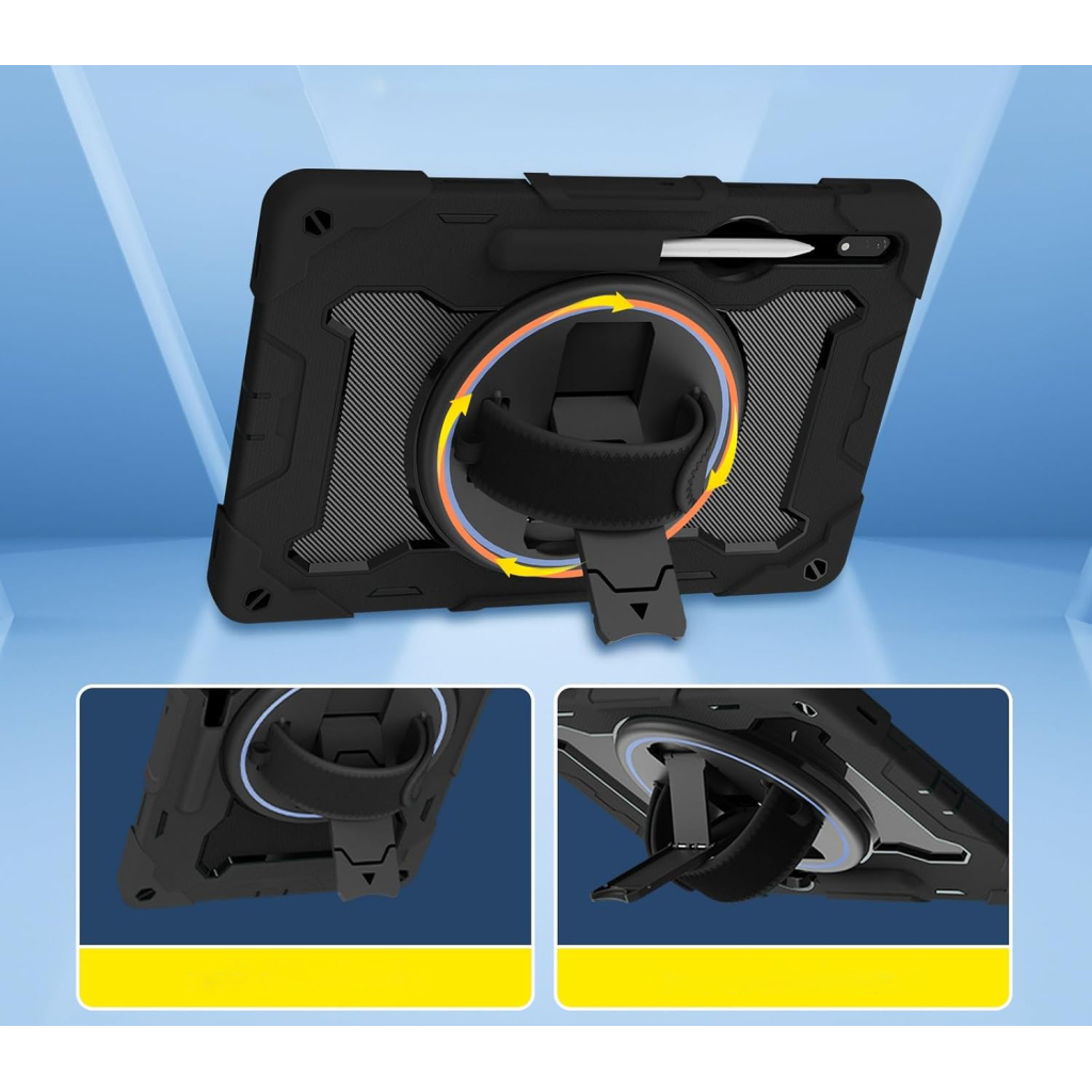 Чохол до планшета BeCover Samsung Galaxy Tab S9 Plus (SM-X810/SM-X816)/S9 FE Plus (SM-X610/SM-X616) 12.4" Black (712917) - зображення 2