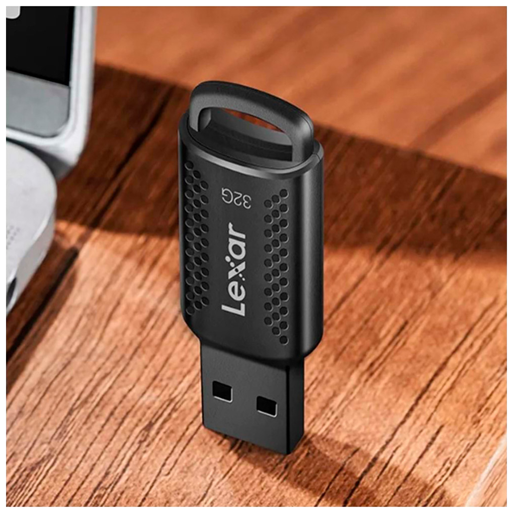 USB флеш накопичувач Lexar 32GB JumpDrive V400 Black USB 3.0 (LJDV400032G-BNBNG) - зображення 5