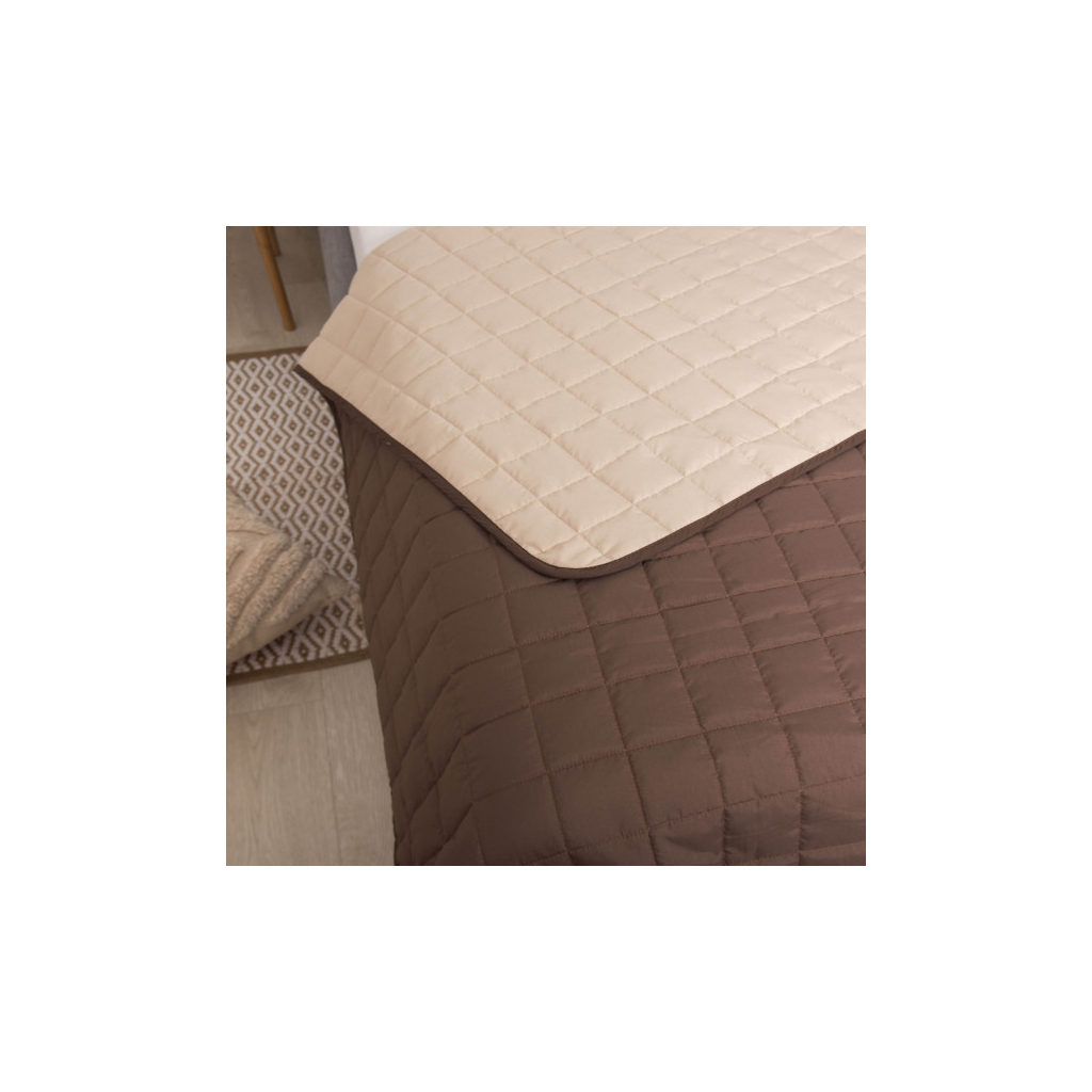 Покривало Viluta стьобане двустороннє Дует Шоколадно-ванільний 210х220 (дует Шоколадно-Ванільний 210*220) - зображення 8