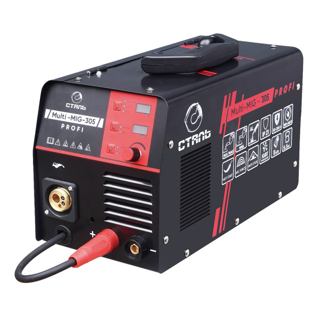 Зварювальний апарат СТАЛЬ MULTI-MIG-305 PROFI (89492) - зображення 1