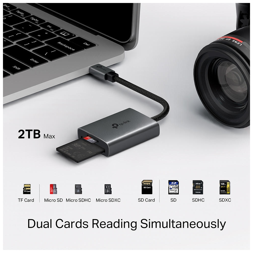 Зчитувач флеш-карт TP-Link USB-C to SD/TF (UA440C) - зображення 9