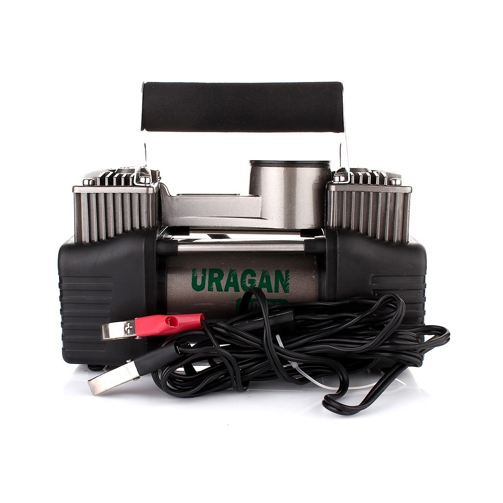 Автомобільний компресор URAGAN 2-х цил. на АКБ 85 л/хв (90170) - зображення 1