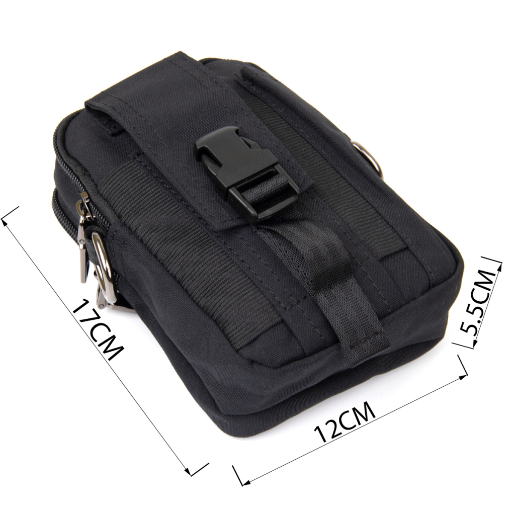 Сумка Vintage На пояс нейлон Чорна (20645) - зображення 4