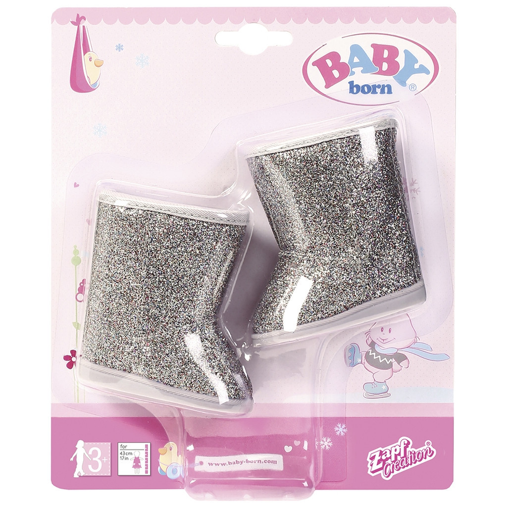 Аксесуар до ляльки Zapf Baby Born Сріблясті Чобітки (831786) - зображення 2