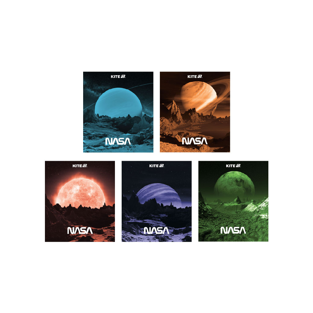 Зошит Kite NASA, 24 аркуші, клітинка (NS25-238) - зображення 1