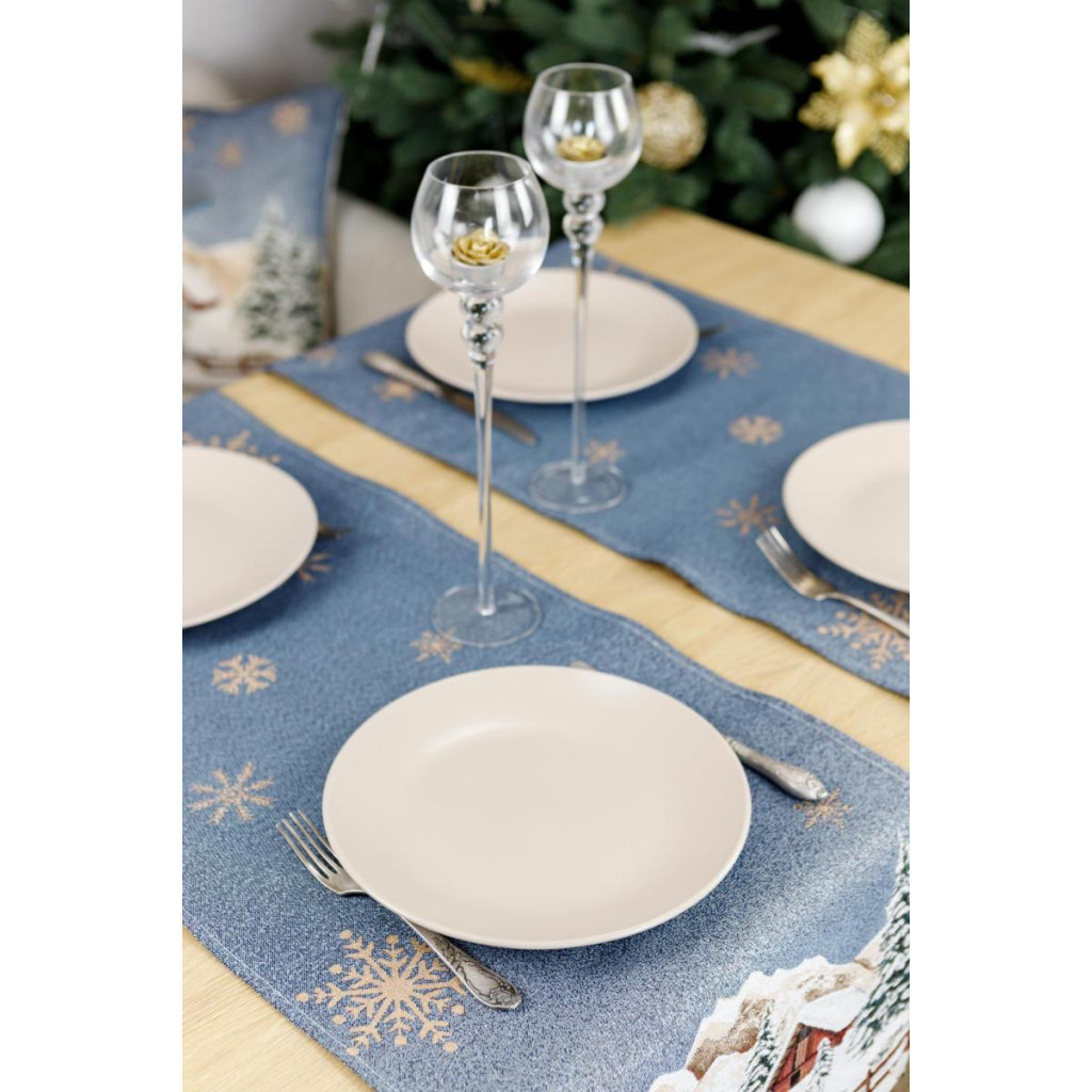 Доріжка на стіл Прованс гобеленова Блакитне сяйво 40х140 см (4823093450165) - зображення 4