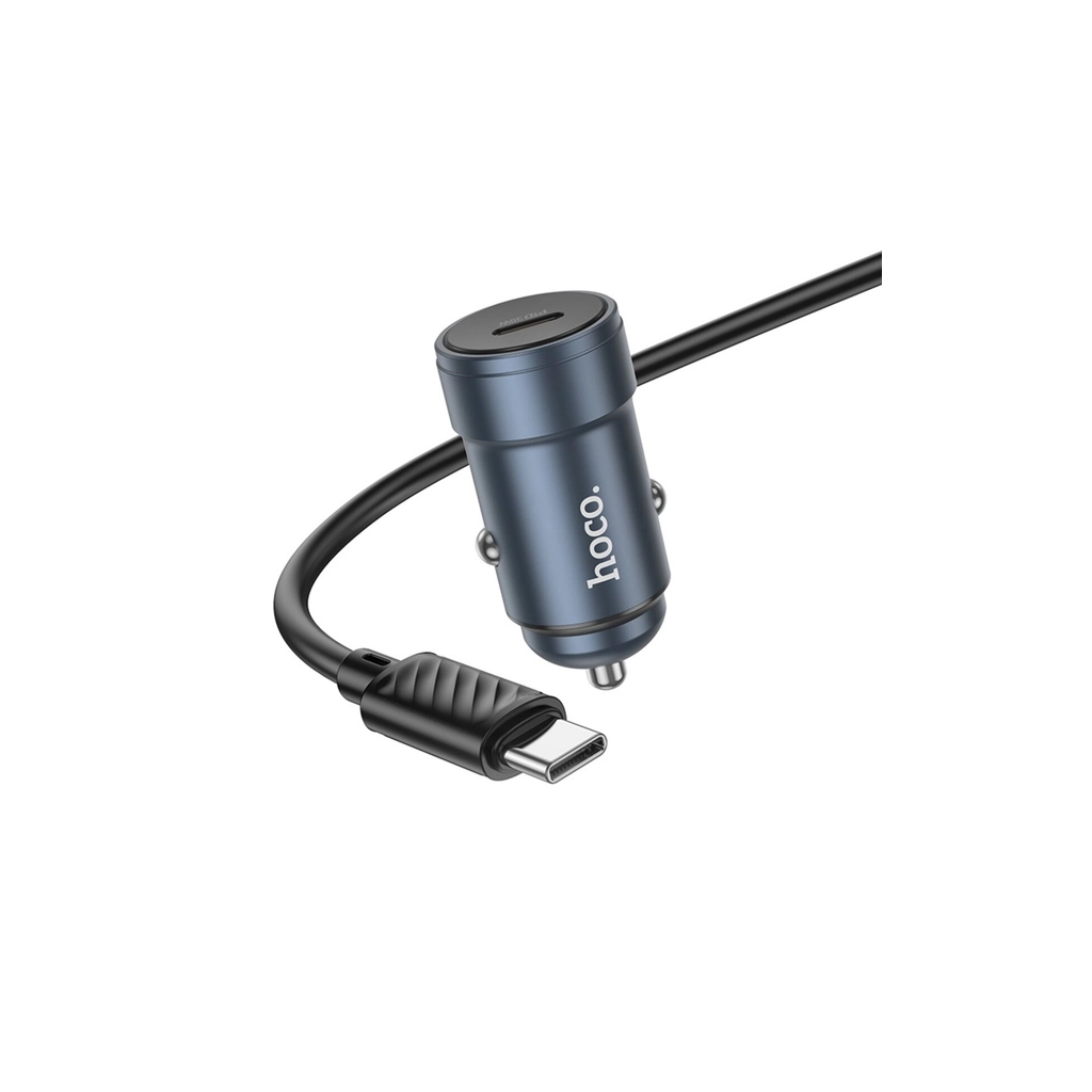 Зарядний пристрій HOCO HOCO Z57 Glorious single-port USB-C PD30W + cable USB-C Metal Gray (6942007633086) - зображення 4