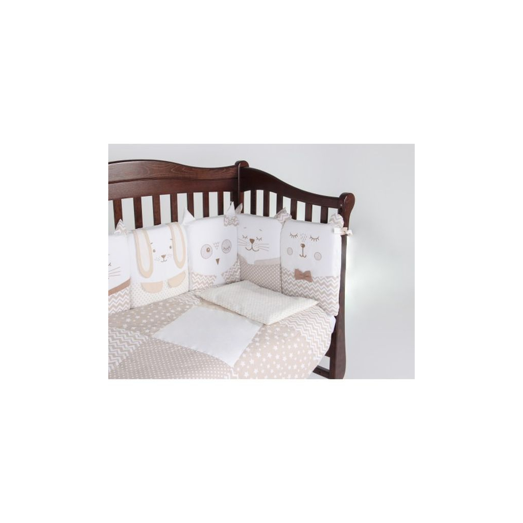 Дитячий постільний набір Верес Smiling animals beige new (216.06.110*90) - зображення 4