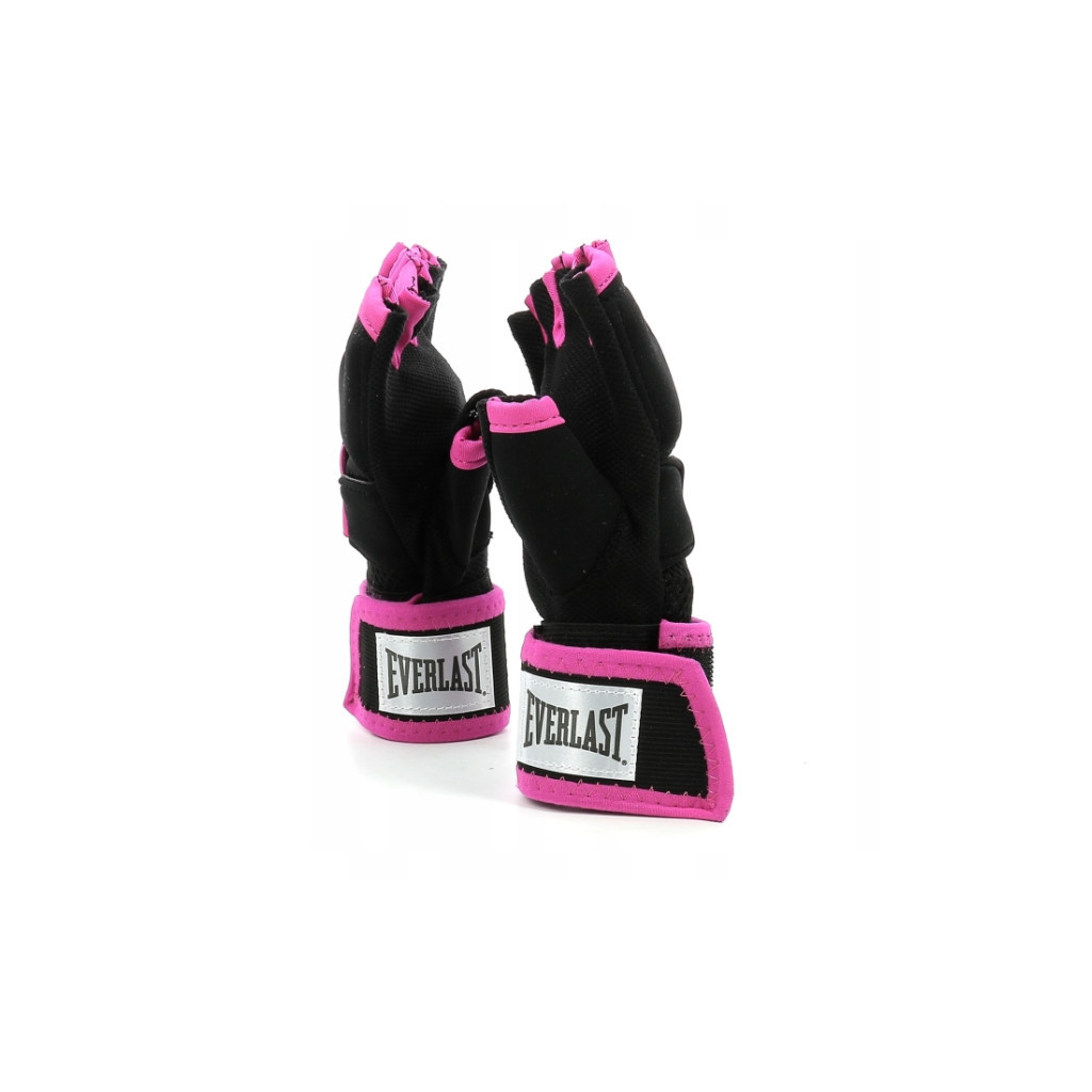 Бинти-рукавиці Everlast Evergel Hand Wraps 723791-70-84 Чорні/Рожеві M/L (009283587666) - зображення 2