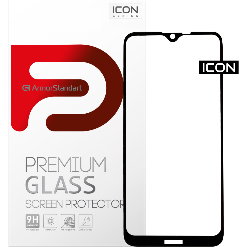 Скло захисне Armorstandart Icon Nokia 2.3 Black (ARM56154-GIC-BK) - зображення 1
