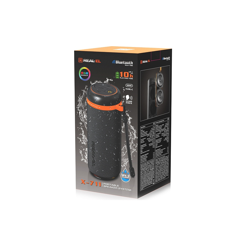 Акустична система REAL-EL X-711 Black (EL121600026) - зображення 11