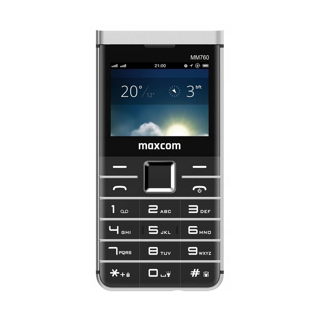 Мобільний телефон Maxcom MM760 Black (5908235974873) - зображення 1
