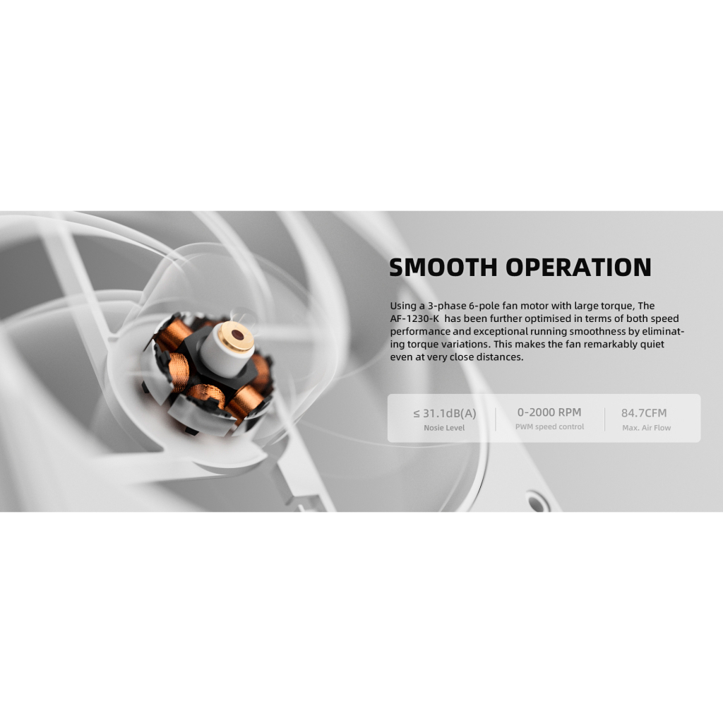 Кулер до корпусу ID-Cooling AF-1230-W - зображення 10