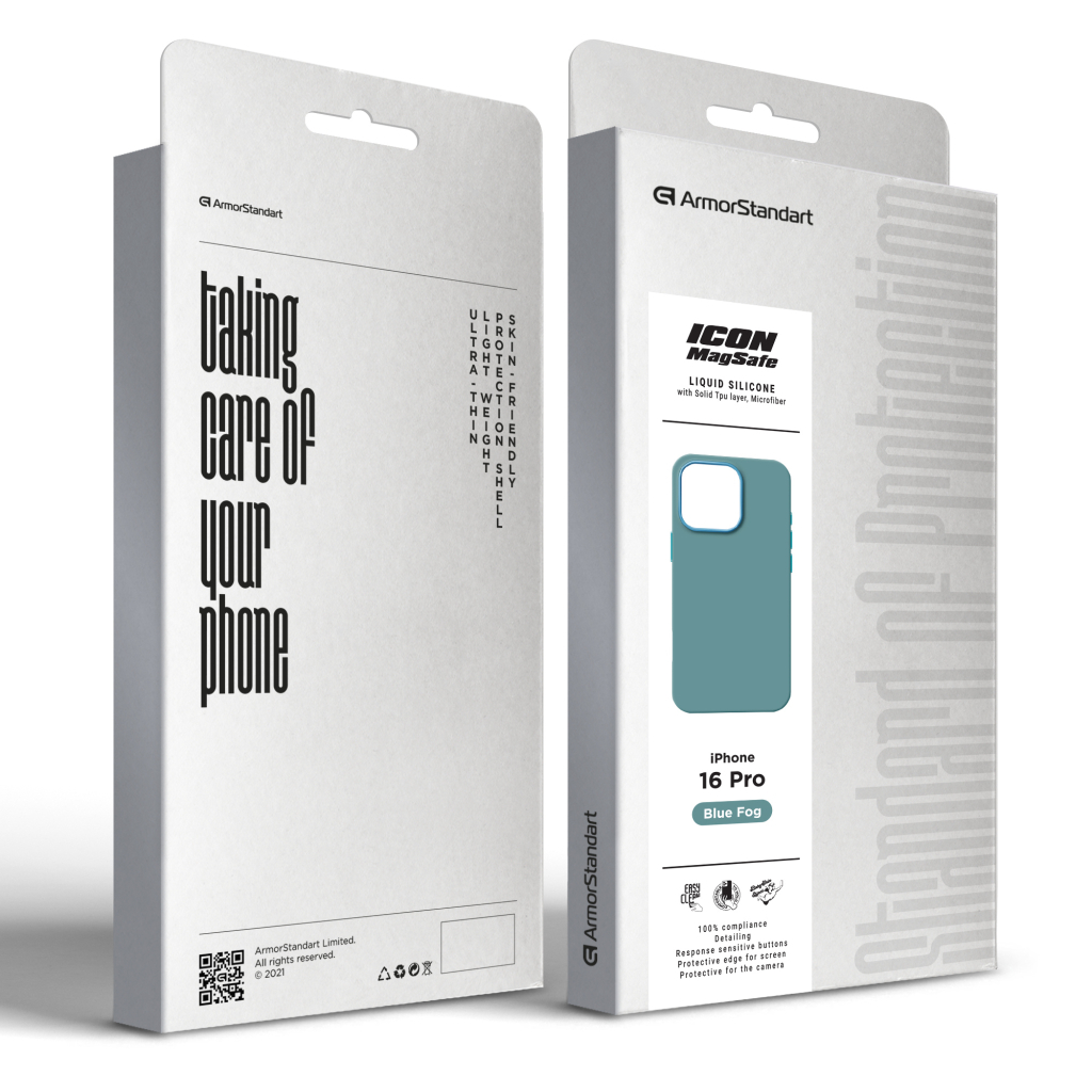 Чохол до мобільного телефона Armorstandart ICON2 MagSafe Apple iPhone 16 Pro Blue Fog (ARM80194) - зображення 2
