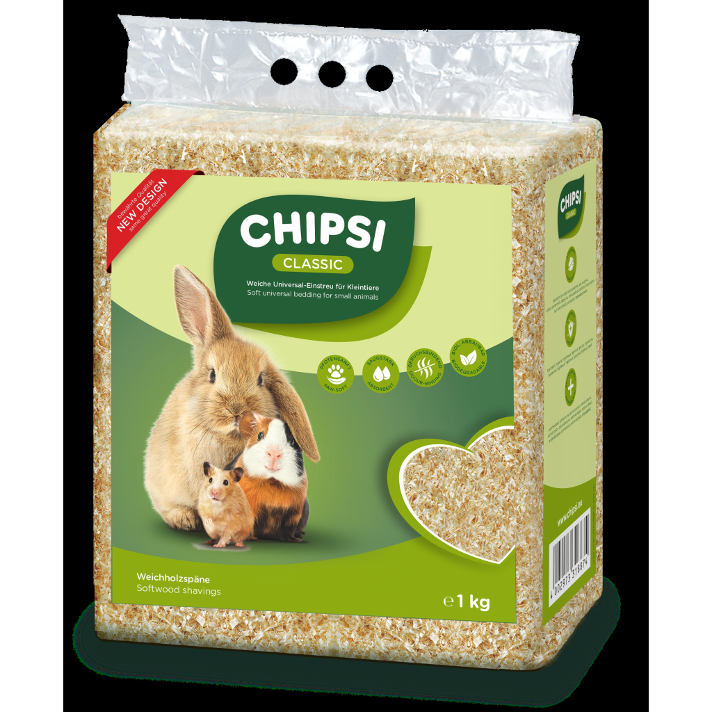 Наповнювач для гризунів Chipsi тирса класік 15 л/1 кг (4002973318874) - изображение 2