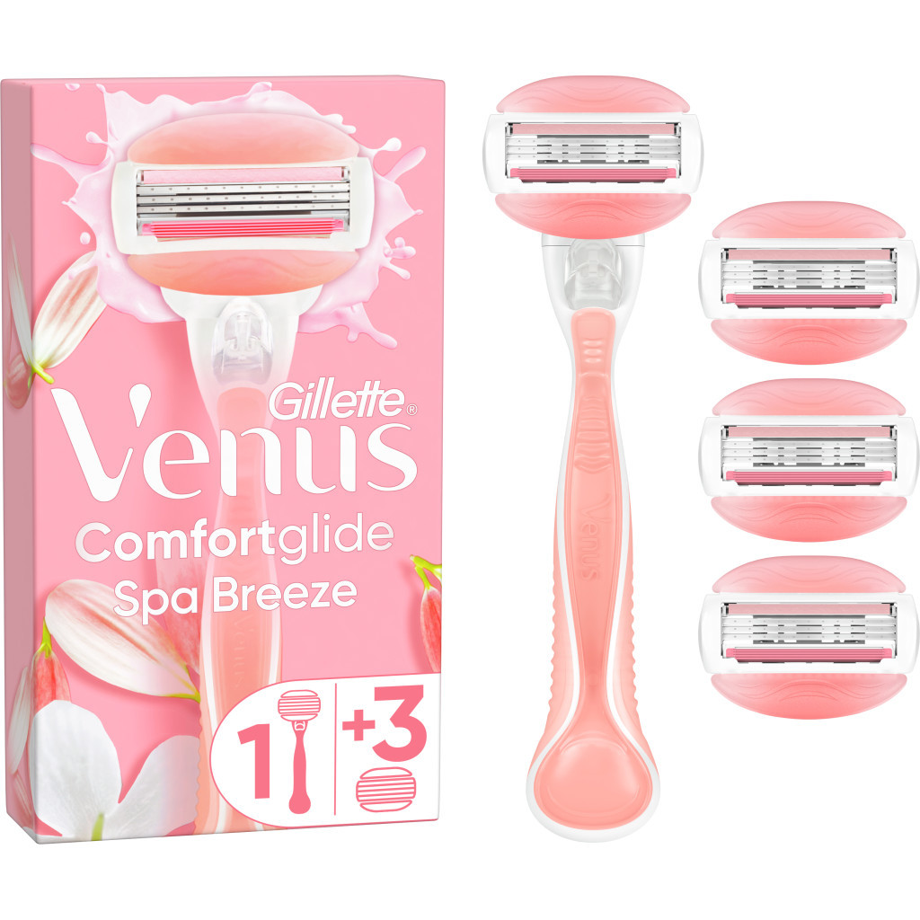 Бритва Gillette Venus Comfortglide Spa Breeze з 4 змінними картриджами (7702018469727) - изображение 1