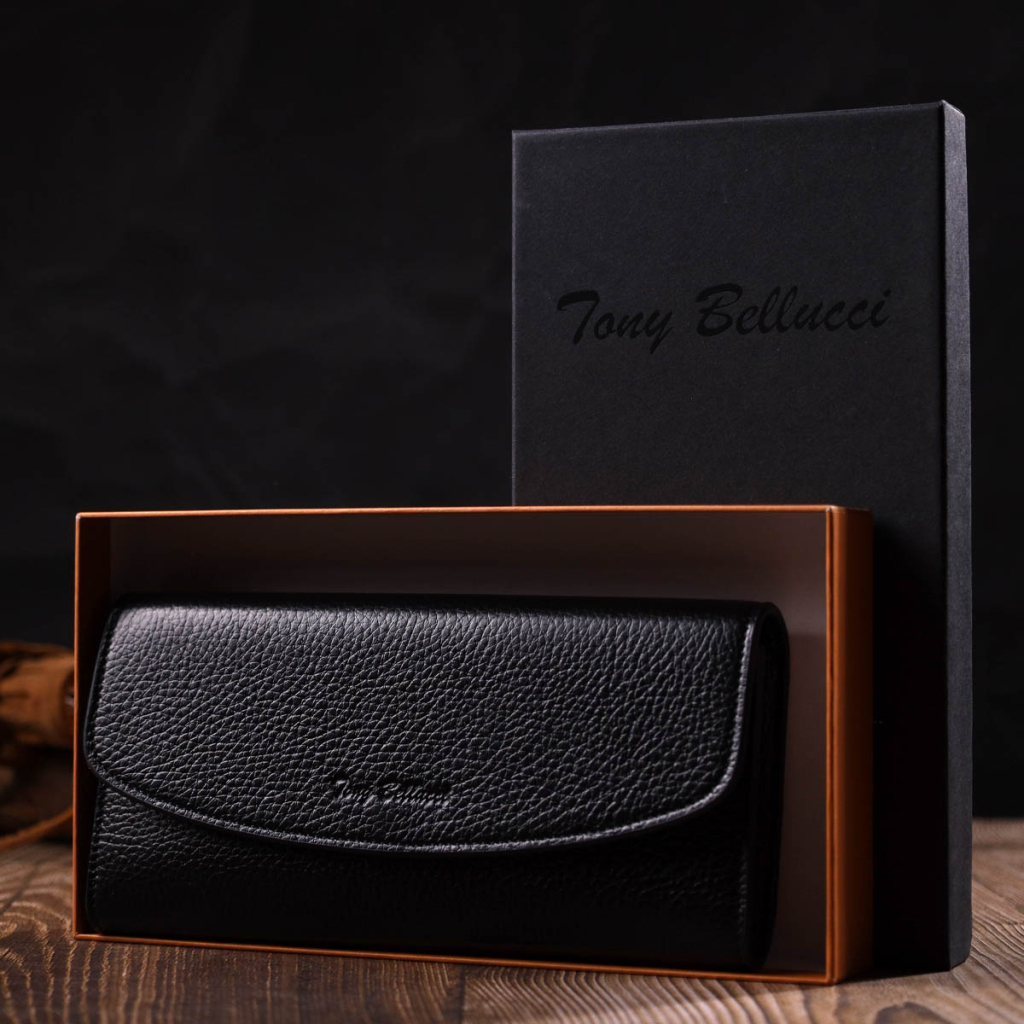 Гаманець Tony Bellucci З натуральної шкіри Чорний (21966) - зображення 10