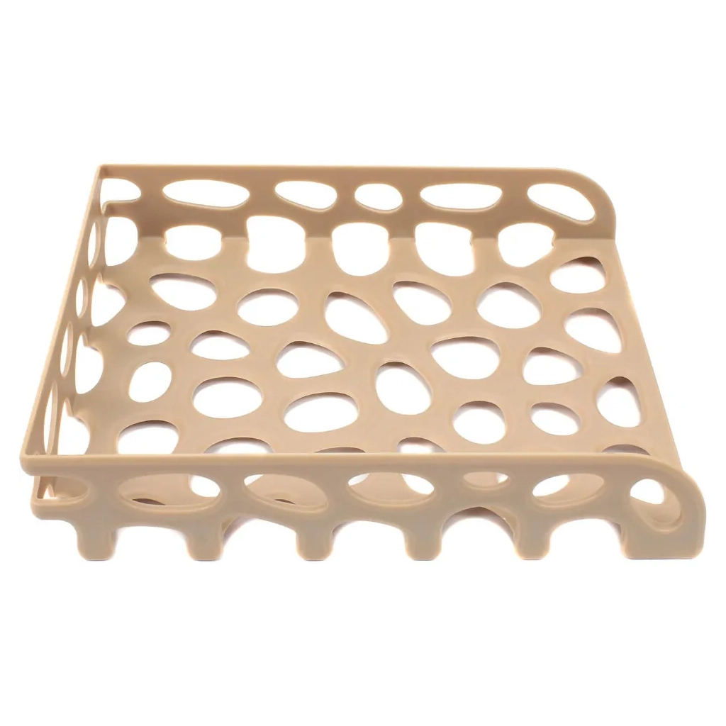 Лоток для паперів Optima горизонтальний пластик, бежевий (O36336) - зображення 3