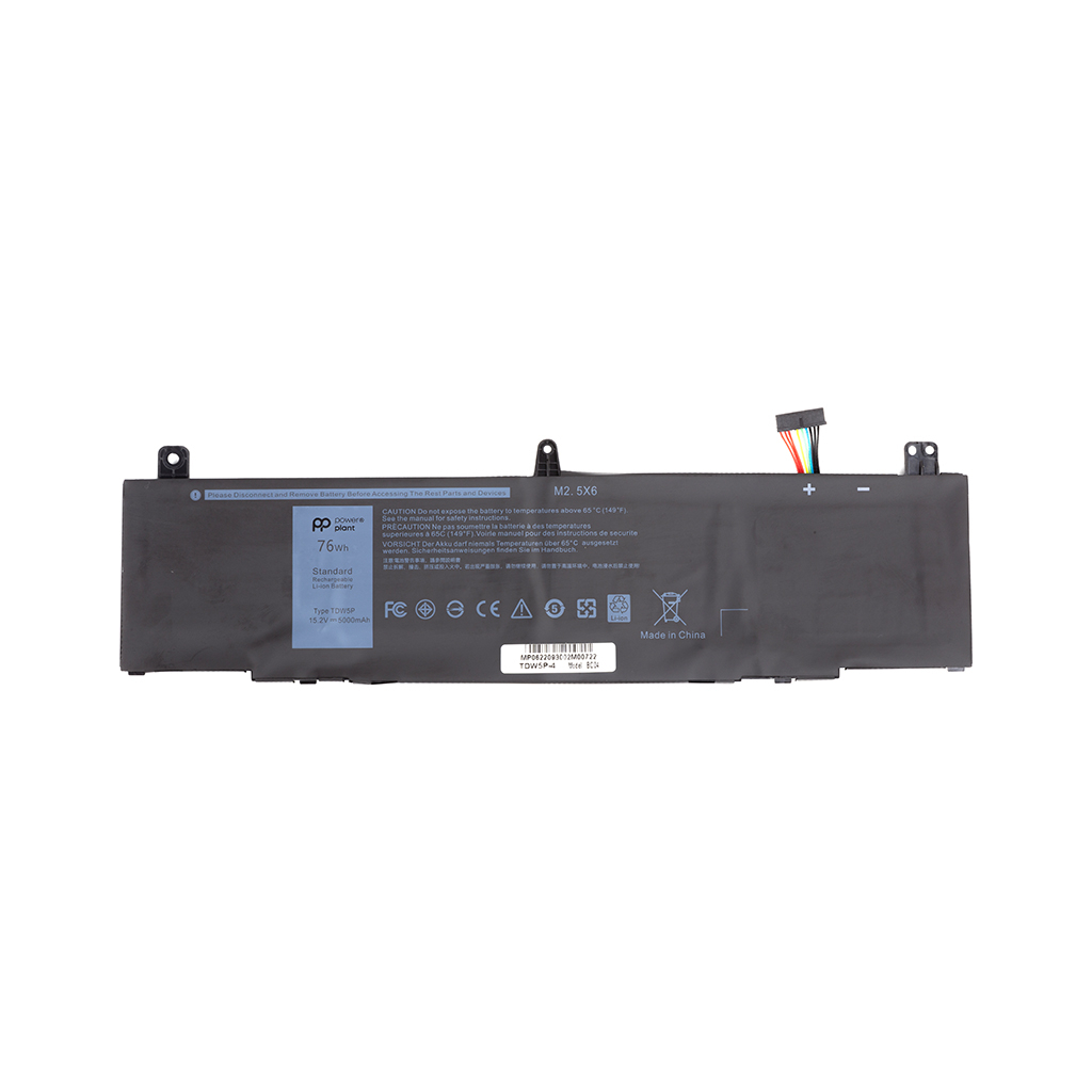 Акумулятор до ноутбука DELL Alienware 13 R3 (TDW5P) 15.2V 5000mAh PowerPlant (NB441754) - изображение 1
