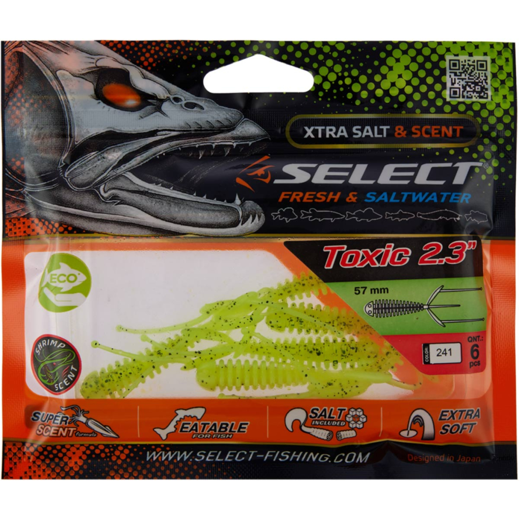 Силікон рибальський Select Toxic 2.3" 241 (6 шт/уп) (1870.73.24) - зображення 2