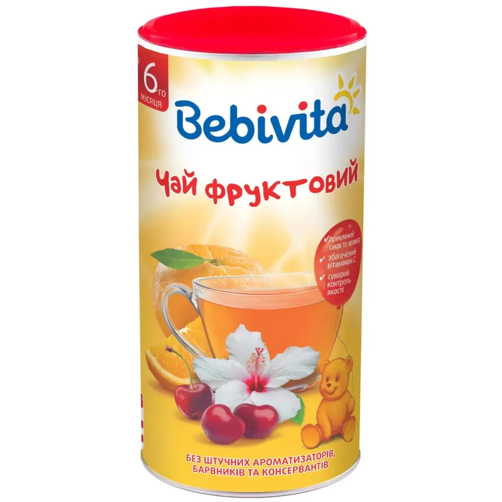 Дитячий чай Bebivita фруктовий 200 г (1623110) - изображение 1